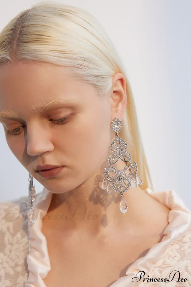 Diamante Elegant Statement Earrings image 2