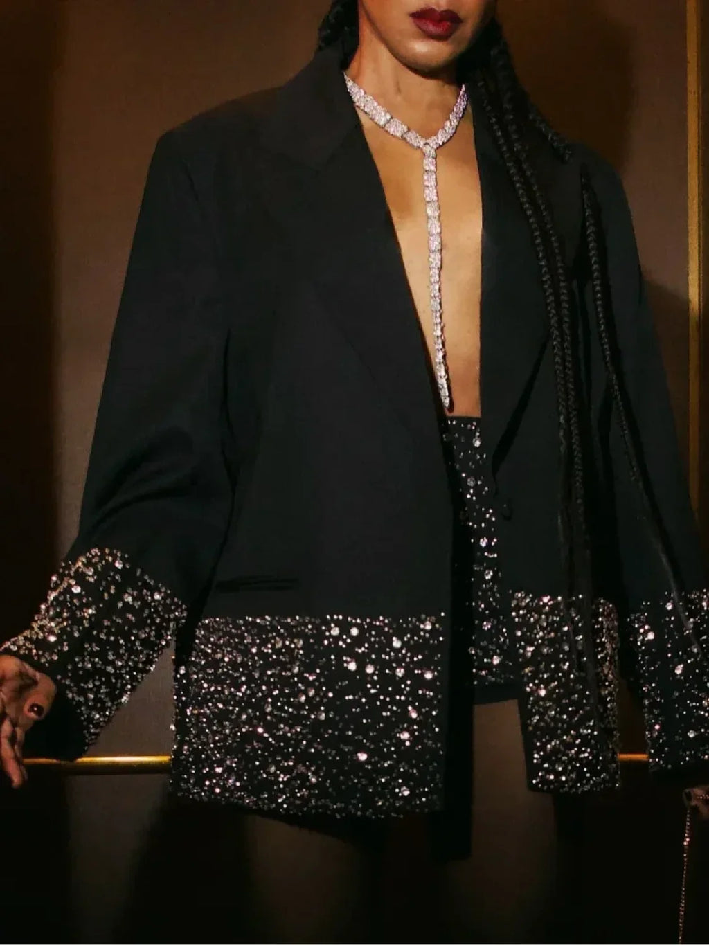 Diamond Blazer Two-Piece Suit Coat image 5