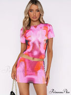 Digital Blue Bold Pixelated Two-Piece Set - Diva image 4