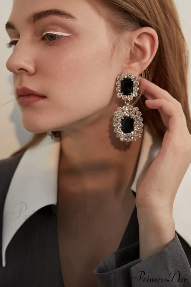 Dimond Elegant Dangle Earrings image 6