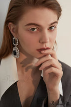 Dimond Elegant Dangle Earrings image 2