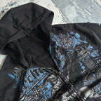 Distress Medieval Vintage Zip Hoodie image 6
