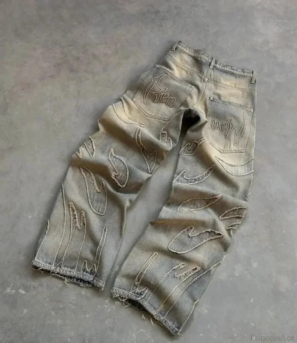 Distressed Gothic Vintage Baggy Pant image 3