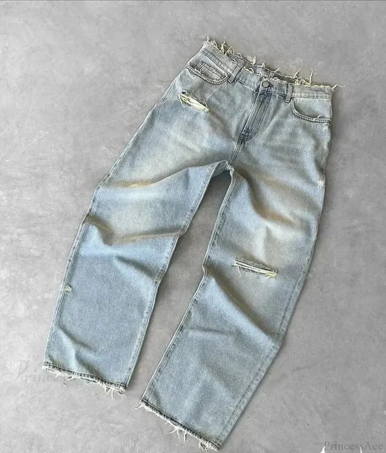 Distressed Gothic Vintage Baggy Pant image 3