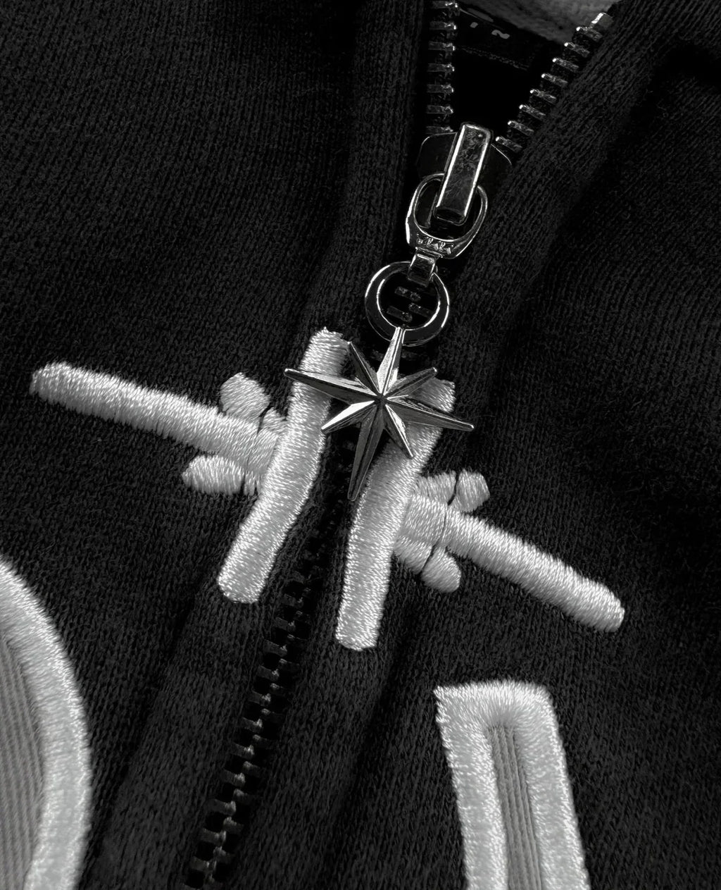 Divin Embroidery Zip Up Hoodie image 3