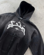 Divin Embroidery Zip Up Hoodie image 2