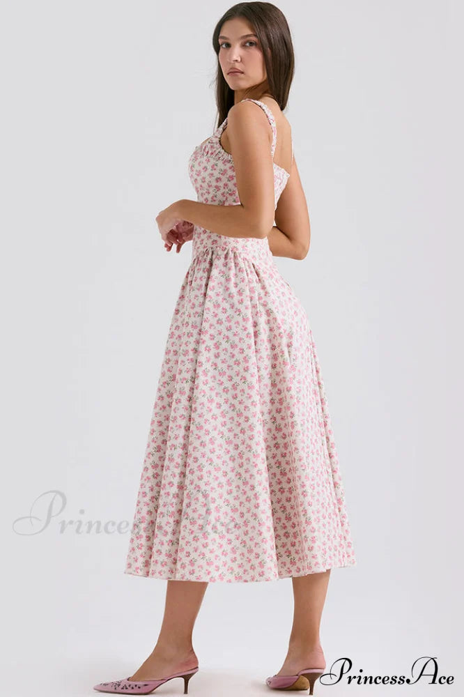 Dorothy White Stylish Rosebud Print Sundress image 9