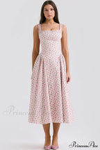 Dorothy White Stylish Rosebud Print Sundress image 7