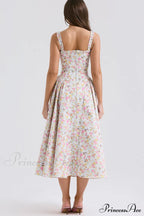 Dorothy White Stylish Rosebud Print Sundress image 5