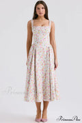 Dorothy White Stylish Rosebud Print Sundress image 1