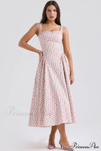 Dorothy White Stylish Rosebud Print Sundress image 6