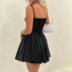 Dot Print Corset Mini Dress image 4