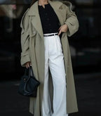 Double-Breasted Wool Belted Overcoat image 3