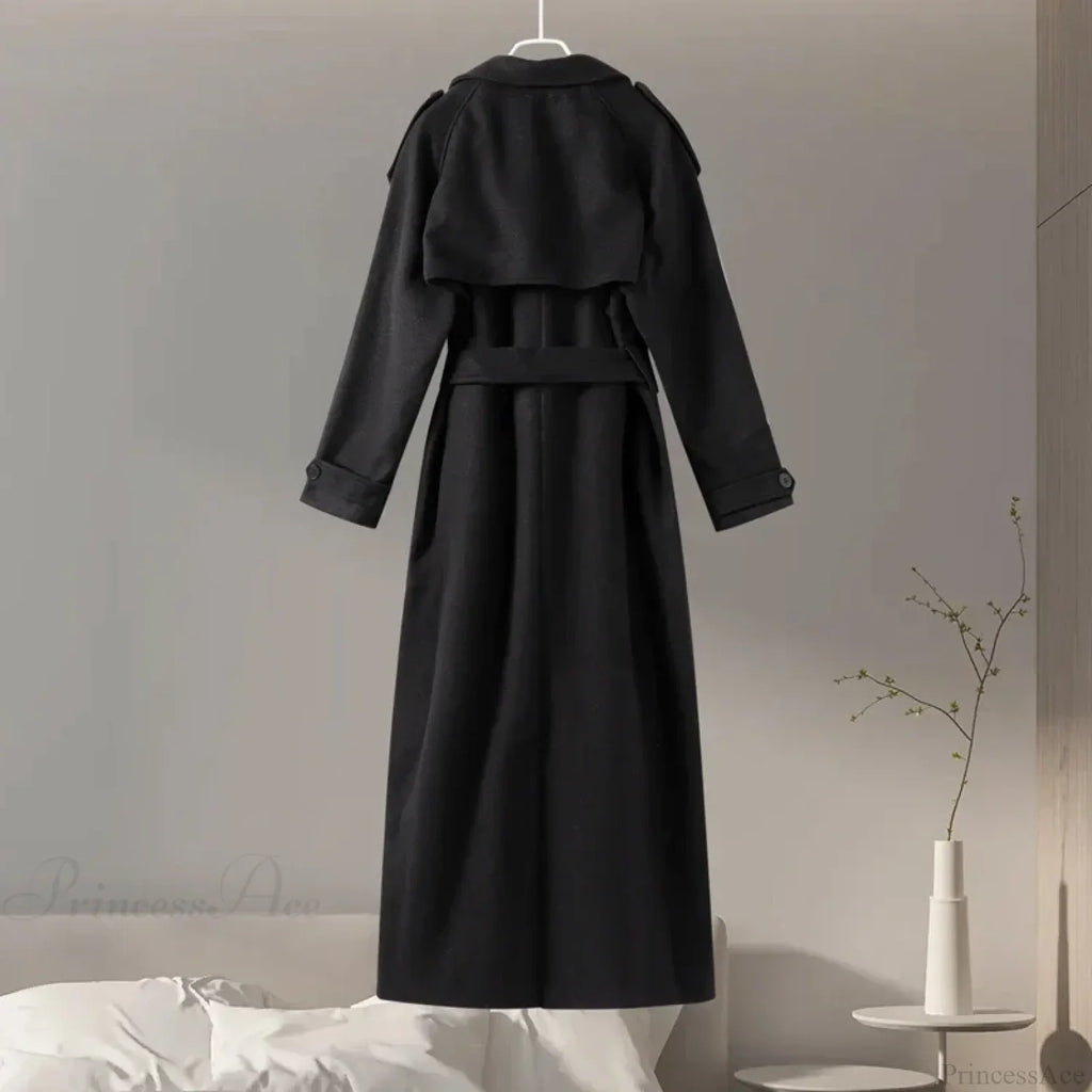 Double-Breasted Wool Belted Overcoat image 5