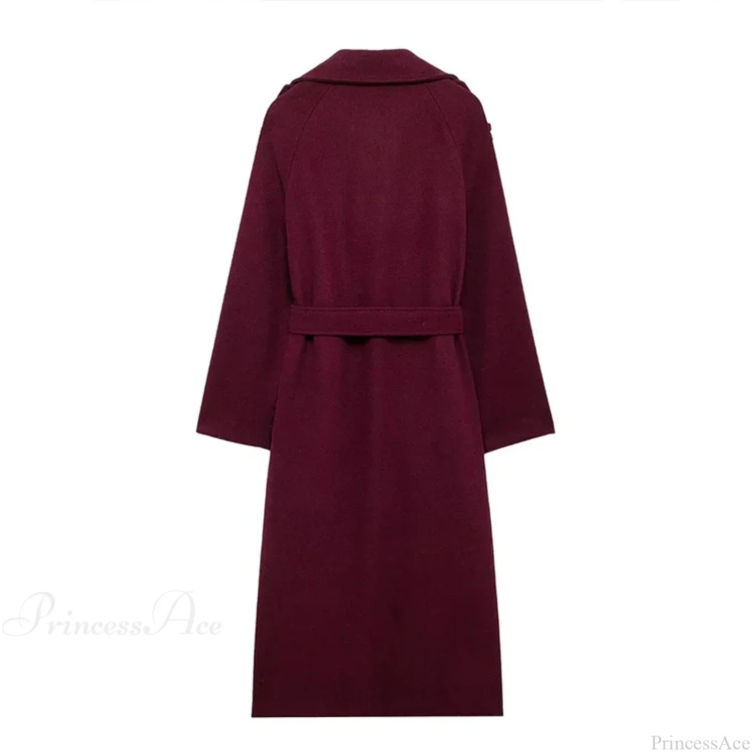 Double-Breasted Wool Belted Overcoat image 6