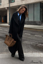 Double Faced Wool Raglan Sleeve Loose Overcoat image 7