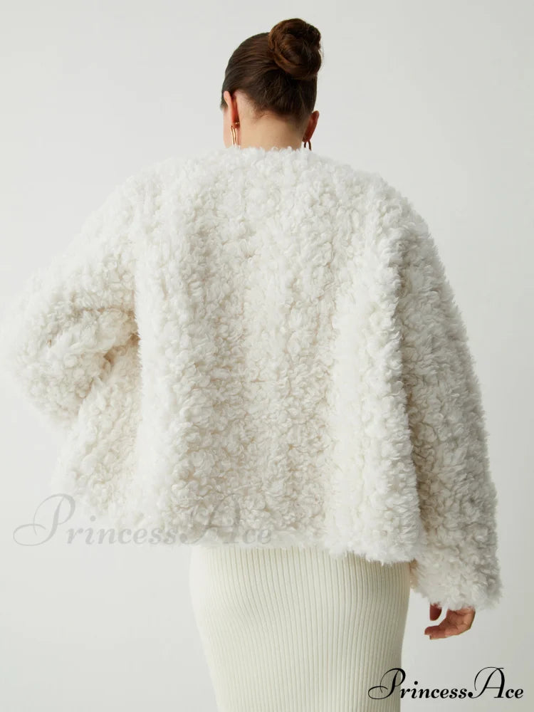 Double Pockets Graceful Fleece Jacket image 5