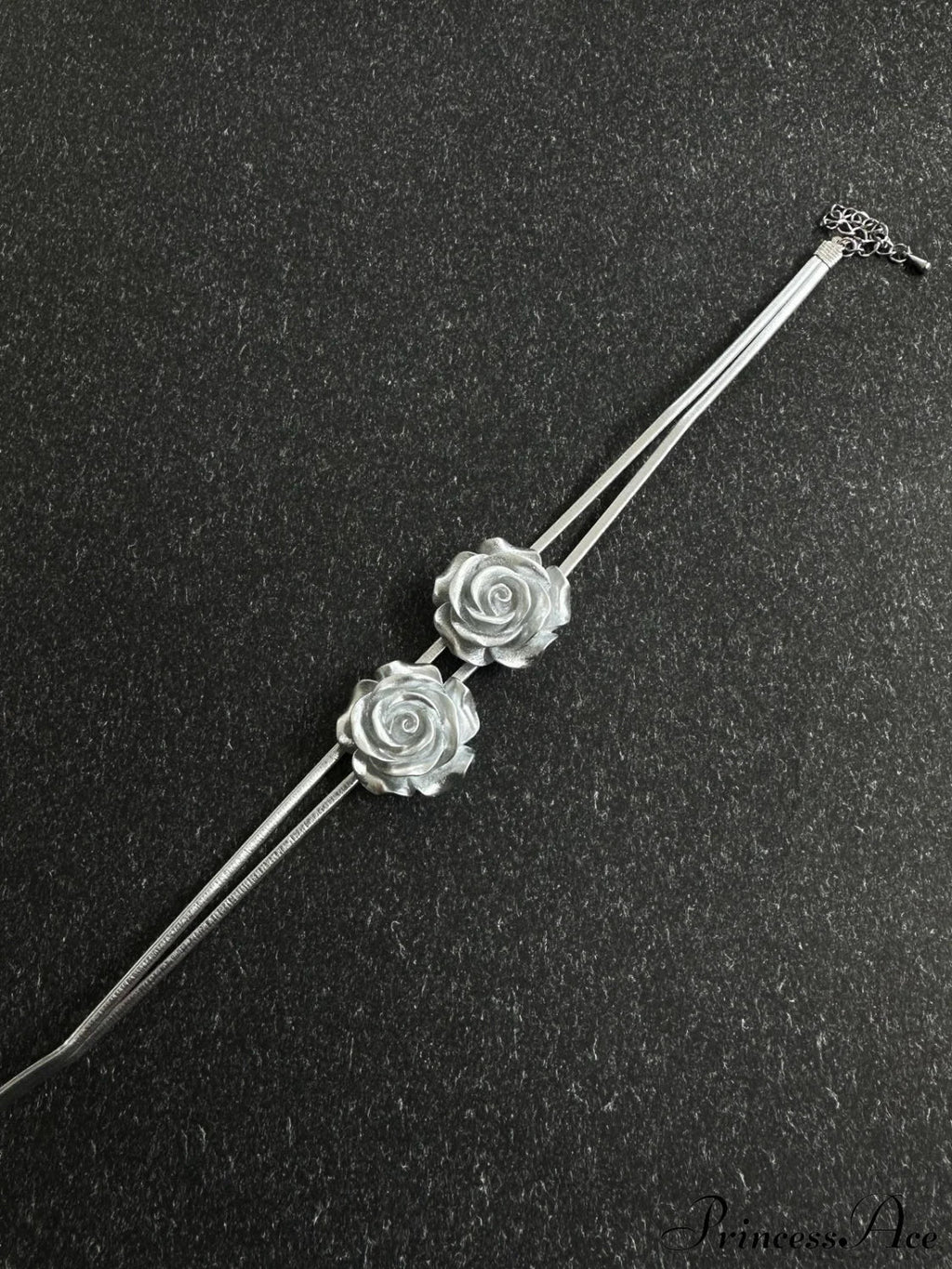 Double Rose Graceful Decor Necklace image 3