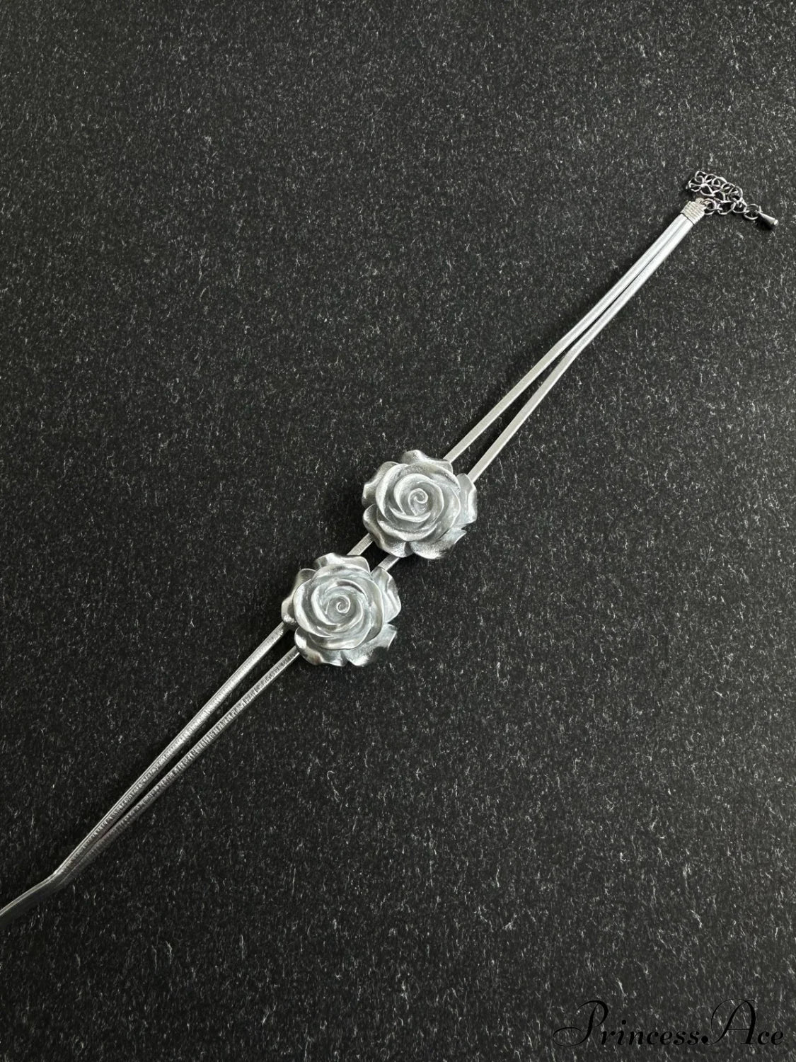 Double Rose Graceful Decor Necklace image 3