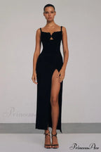 Draped Bustier Stylish Ribbed Midi Dress image 1
