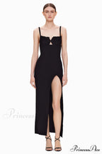 Draped Bustier Stylish Ribbed Midi Dress image 5