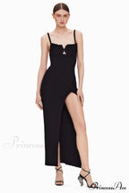 Draped Bustier Stylish Ribbed Midi Dress image 6