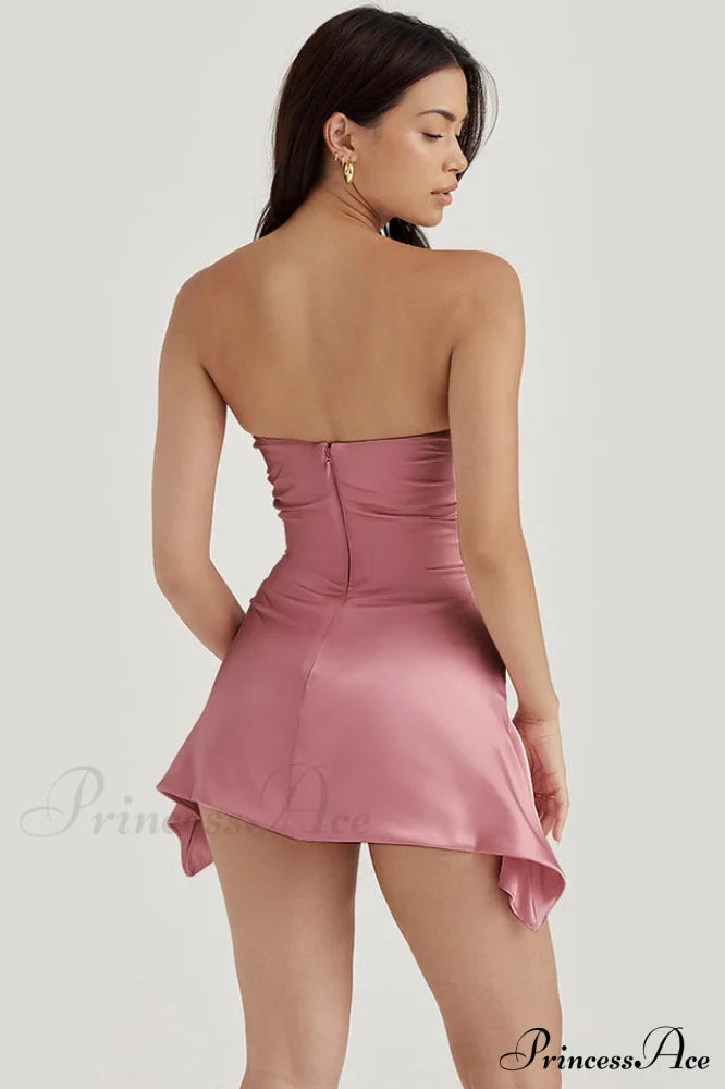 Draped Strapless Stylish Corset Dress image 24