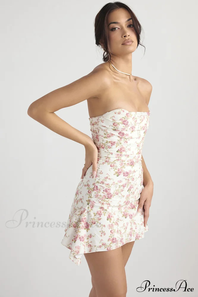 Draped Strapless Stylish Corset Dress image 4