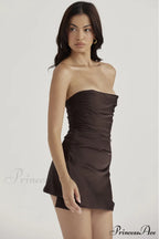 Draped Strapless Stylish Corset Dress image 14