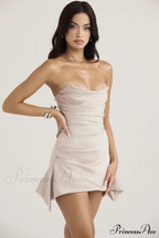 Draped Strapless Stylish Corset Dress image 8
