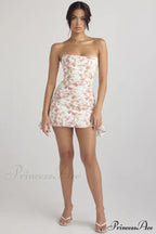 Draped Strapless Stylish Corset Dress image 6