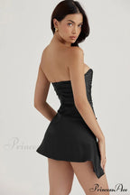 Draped Strapless Stylish Corset Dress image 26