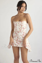 Draped Strapless Stylish Corset Dress image 3