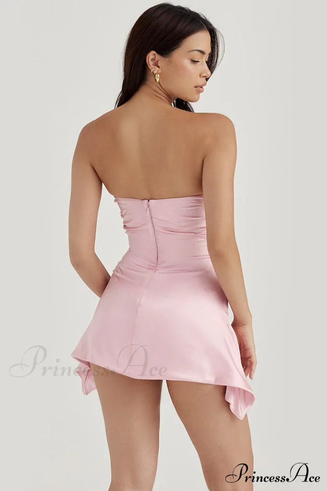 Draped Strapless Stylish Corset Dress image 30