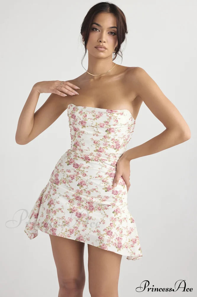 Draped Strapless Stylish Corset Dress image 1
