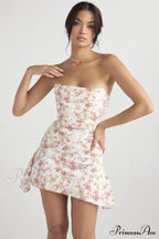 Draped Strapless Stylish Corset Dress image 1