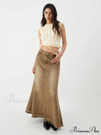 Drawstring Crochet Graceful Sweater Vest image 3