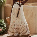 Drawstring Crochet Knitted Skirt image 1