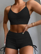 Drawstring Front Shorts Two Piece Set image 22