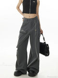 Dull Gothic Y2K Cargo Parachute Pant image 1