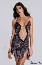Dusk Bloom Stylish Mini Fatale Dress image 2