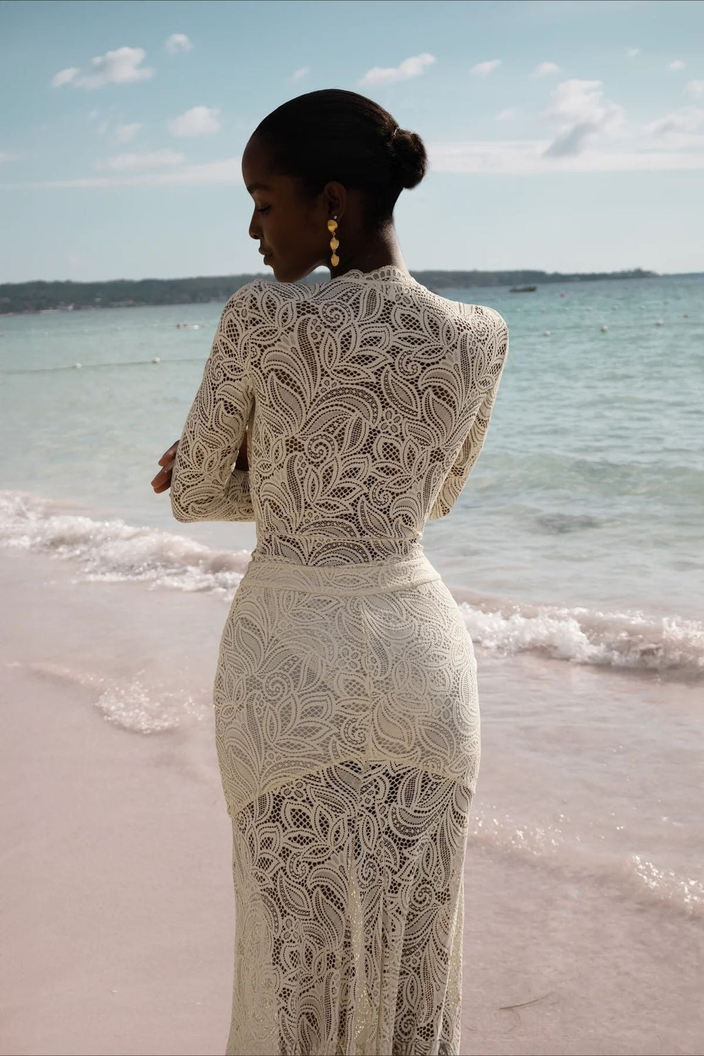 Sexy Lace Cutout Bodycon Maxi Dress image 4
