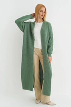 Oversized Long-Length Knit Cardigan image 5