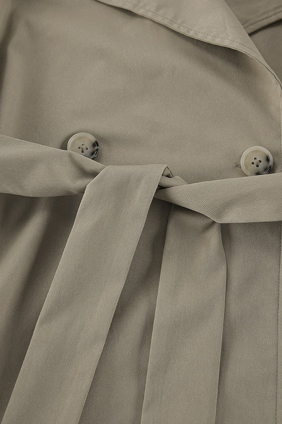 Fashionable Belted Trench Jacket image 5