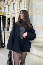 Relaxed Fit Short Wool Blend Jacket image 6