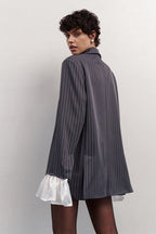 Vintage Striped Patchwork Blazer image 2