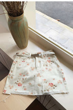 Vintage Floral Denim High Waist Bodycon Mini Skirt image 5