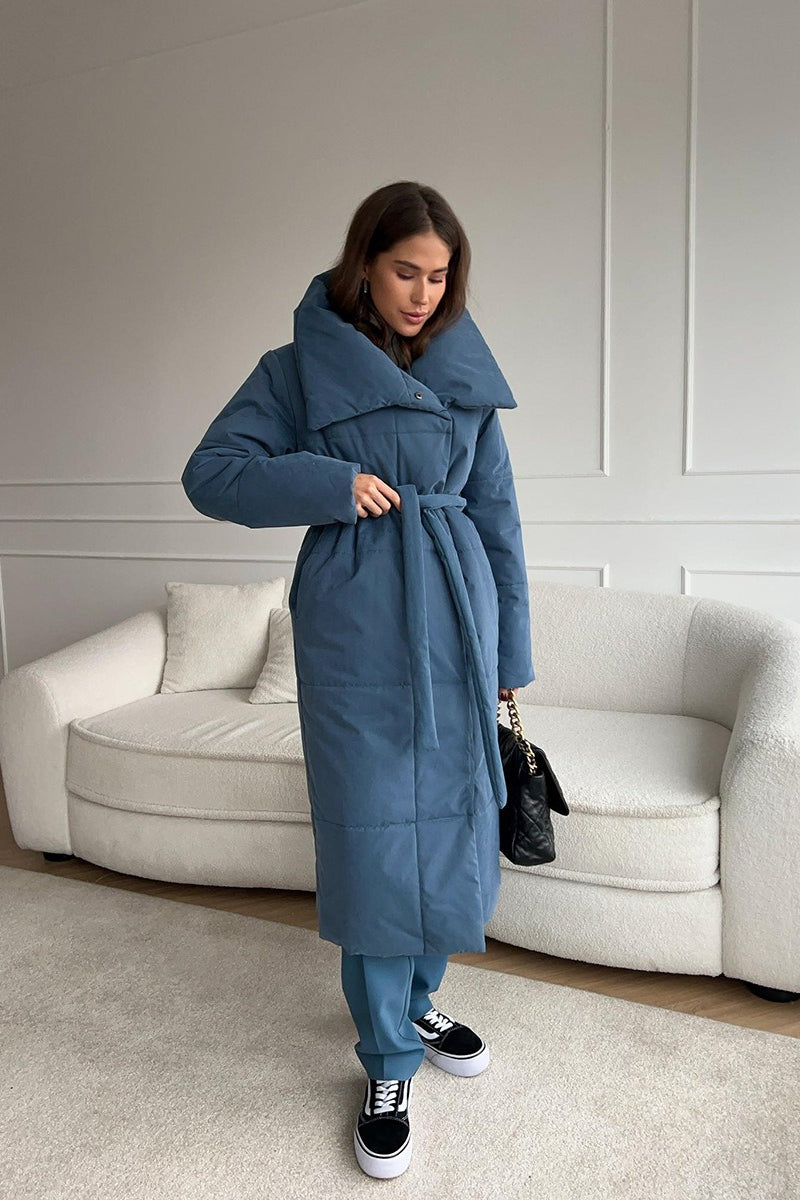 Long Stand Collar Puffer Jacket image 12