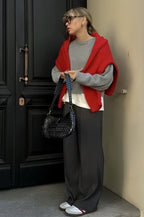Loose Basic Knit Pullover Sweater image 13