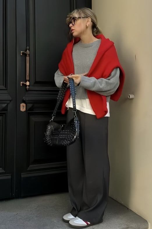 Loose Basic Knit Pullover Sweater image 13